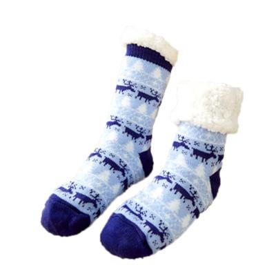 China Breathable Womens Crew Socks Regular Crew Knitted Fuzzy Socks For Women for sale