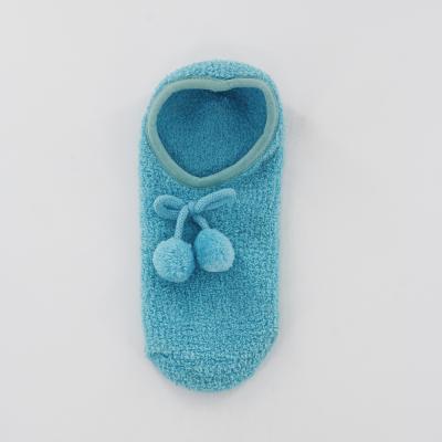 China Antibacterial Fuzzy Home Slipper Socks With Non Slip Stitches for sale