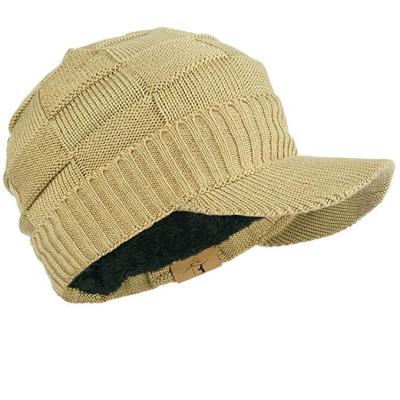 China Common People Knitted Beanie Hat Sun Visor For Winter for sale