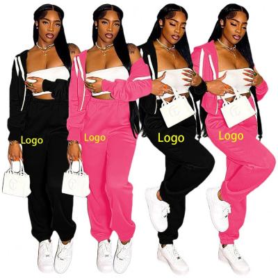 China Hot sale anti-pilling two-piece pants set leisure pure hooded layer air women color two-piece suit for sale