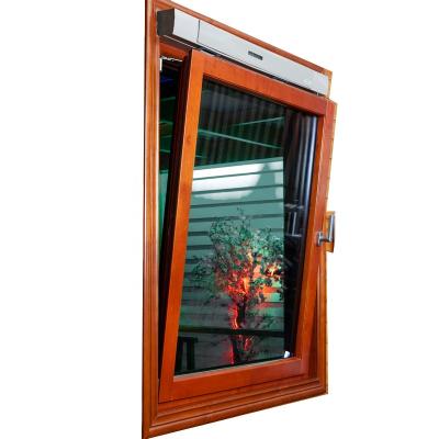 China Swing Tempered Glass Tilt Tower Soundproof Triple Glazing Window With Filtering Air for sale