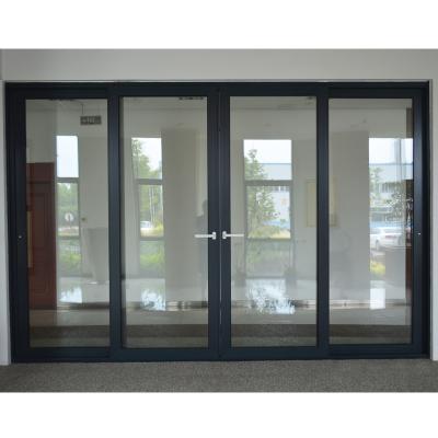 China Modern Double Break Aluminum Alloy Thermal Clear Glass Sliding Door For Living Room for sale