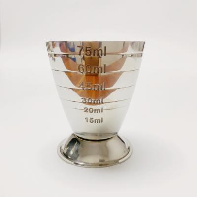 China Multifunctional Stainless Steel 75ml Magic Jigger Measuring Cup Graduated Holding Tools Oz Cup Bar Bar for sale