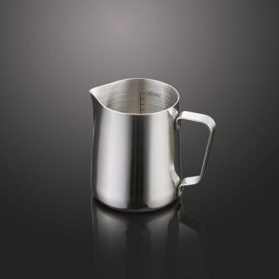 China Customized 350ml Espresso Mix Cocktail 600ml 1000ml Steaming Coffee Pitcher Stainless Steel Latte Milk Frothing Jug Metal Pouring Pitcher for sale