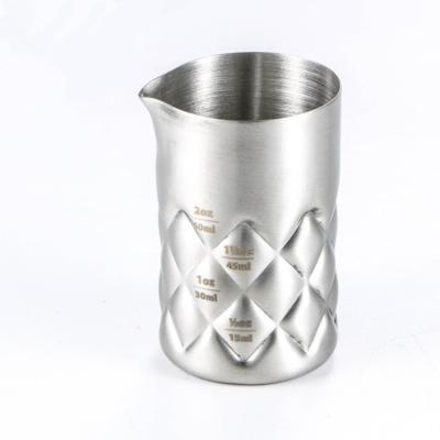 China Thickened Mixing Glass Mixing Cup Stainless Steel Latte Glass Mixing Glass Cocktail Shaker for sale