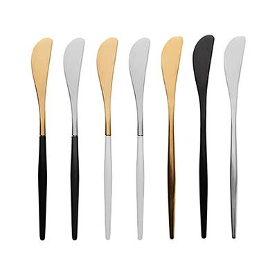 China 16 Colors SS 18/10 Stainless Steel Available Butter Knife, Nordic Bulk Buy Dinnerware Set Wholesale for sale