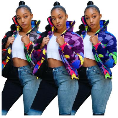 China UJ4548 2020 Anti-wrinkle Fashion Wear Colorful Women's Camouflage Jackets And Coats for sale