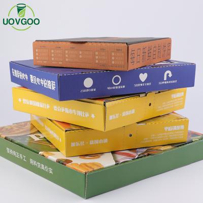 China High Product Grade Disposable Kraft Paper Pizza Box Disposable Tender Reusable Pizza Box Corrugate Pizza Box for sale