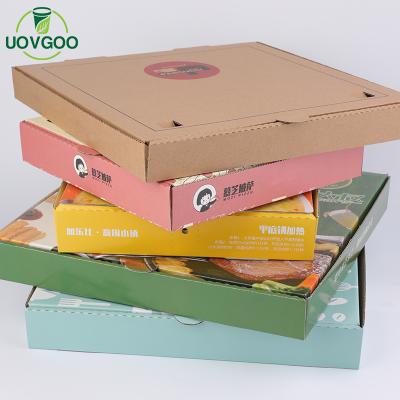 China 6 7 8 9 10 12 Inch Disposable Pizza Box Cardboard Pizza Box Various Size Korea Pizza Box for sale