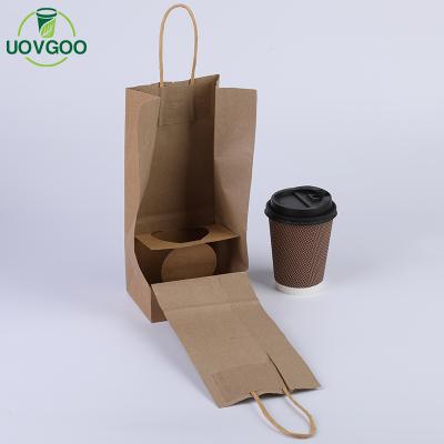 China Materials New Style Recycled Paper Bag Paper Coffee Bag Custom Paper Food Bag for sale