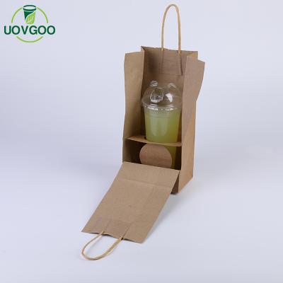 China Biodegradable Recycled Materials Kraft Paper Bags Paper Sack Eco Friendly Kraft Paper Bag for sale