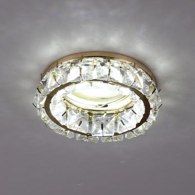 China MODERN Mini Crystal Ceiling Lights Round Lamp GU10 / MR16 Recessed Spotlight for sale