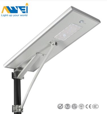 China 20W - 120W Waterproof Solar LED Street Light Die Casting Aluminum 150LM/W Used In Pathways And Walkways for sale