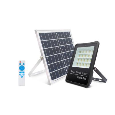 China Zonne-energie IP65 2-3 regenachtige dagen 200W lichtbeheersing Zonne-LED overstromingslichten Voor fabrieksverlichting Te koop