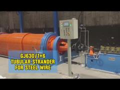 Energy Efficiency Tubular Stranding Machine for Cable Manufacturing JGG-500/1+6