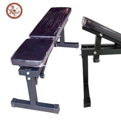 China Gym or Home Using Gym Cross Equipment Flat Bench Slant Leg Cheaper Adjustable Dumbbell Bench for sale