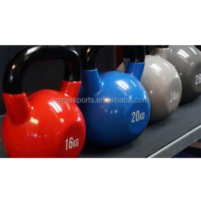 China Strength training fitness kettlebell crossfit kettlebell color vinyl covered kettlebell for sale