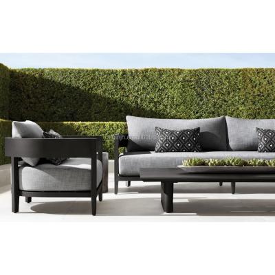 China Beautiful design patio furniture modern fashionable modern metal coffee table outdoor garden sofa set for sale