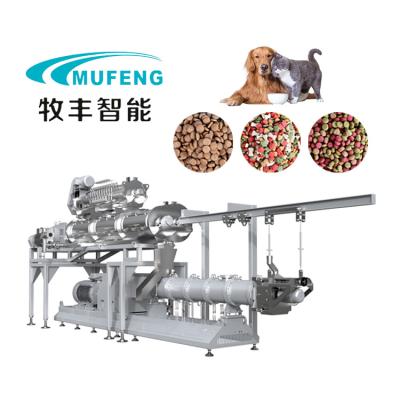 China Aquatic feed plant Most popular twin screw extruder machine pet cat dog food making extruder pet food extruder machinery for sale