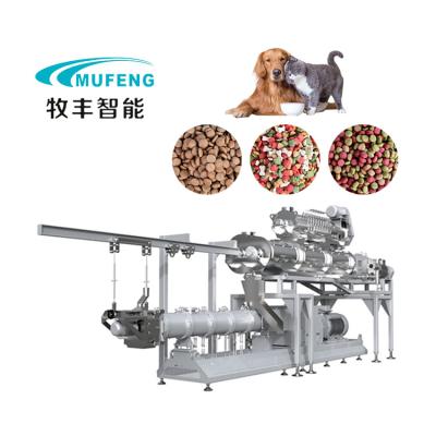 China Aquatic feed plant Double screw extruder machine for pet food and fish food extrusion machine for sale