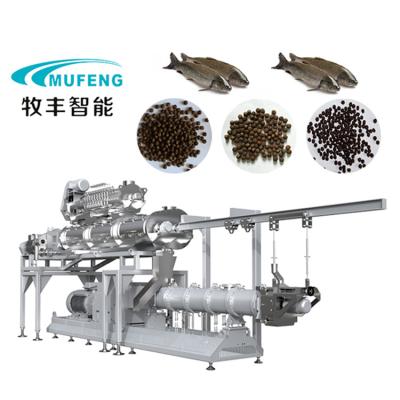 China Aquatic feed plant Large capacity 5-20 ton per hour fish feed extrusion machine floating fish food pellet extruder machine pellet for sale