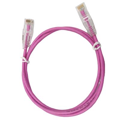 China CAT6A home/office/construction/teaching ultra-fast network transparent thin line 1M for sale