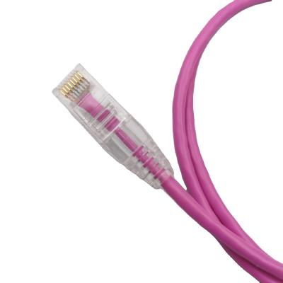 China CAT6A home/office/construction/education high-speed network transparent thin line 2M for sale