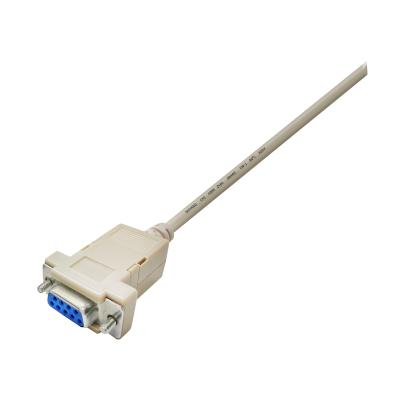 China DB9 home/office/construction/teaching female to RS232 9pin female cable 1.8M (removable shell) for sale