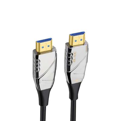 China Fiber Optic 2.0 HD Home / Office / Construction / Teaching Cable Slim Active AOC 4K 60hz 18G 3D HDR 10m for sale