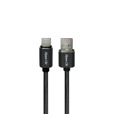 China Home/Office/Construction/Teaching USB 2.0 A To Type-C 5A PD Fast Data Charging Braided Cable 1M for sale