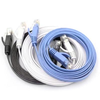 China Flat Cat6 UTP rj45 Copper Oxygen Free 3M Lan Cable Home/Office/Construction/Teaching Network for sale