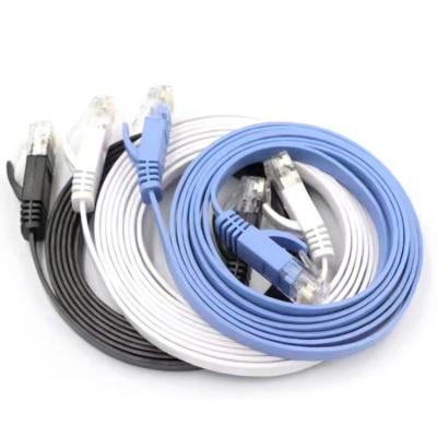 China Flat Cat6 UTP rj45 oxygen free copper 5M Lan Cable home/office/construction/teaching network for sale