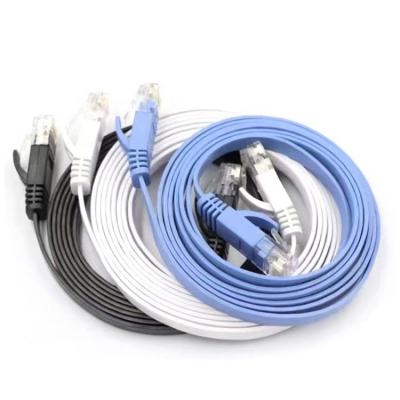 China Flat Cat6 Cable UTP rj45 Copper Oxygen Free 15M Lan Cable Home/Office/Construction/Teaching Network for sale