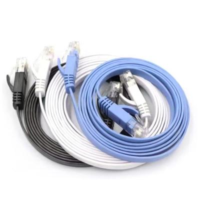 China Flat Cat6 UTP rj45 oxygen-free copper 20M Lan Cable home/office/construction/teaching network for sale