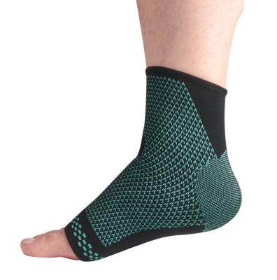 China Factory Wholesale Adjustable Elasticity Breathable Sports Compression Ankle Sleeve Support Nylon Ankle Brace for Men and Women for sale