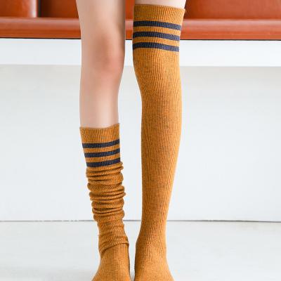 China Sustainable Logo Summer School Long Socks Pattern Socks OEM Custom Embroidery Socks for sale