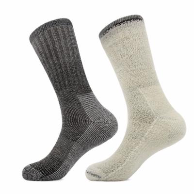 China Outdoor Sport High Wool Antibacterial Knee High Climbing Camping Socks for sale