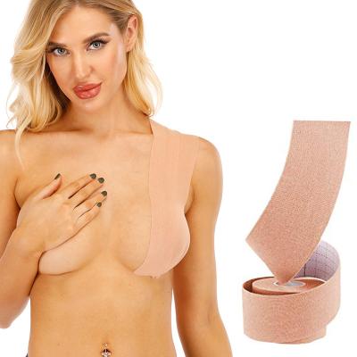 China Comfortable Breathable Elastic Breathable Sweatproof Push Up Big Breast Lift Boob Bandage for sale