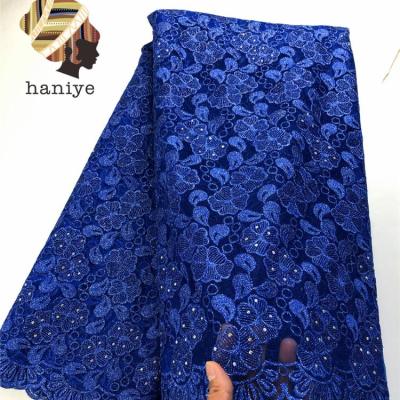 China Lace Fabric Factory Price 2020 Bridal Designs Beaded Net Lace Fabric Embroidered French Net Lace Tulle Lace Fabric for sale