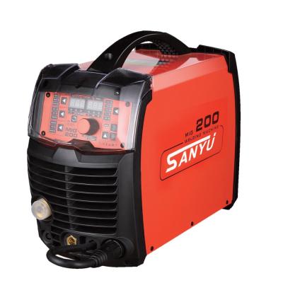 China Building Material Stores MIG/TIG/MMA Sanyu MIG-200S Function 3 in 1 Inverter MIG Welder Welding Machine for sale