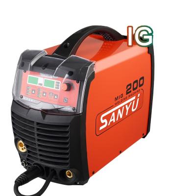 China Sanyu MIG-200GD IGBT AC110V Portable Building Material Stores 3 in 1 Function MIG Welding Machine for sale