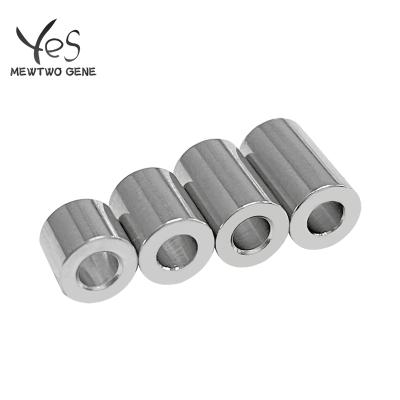 China 3D Printer Machinery Processing Customization 3D Printer Components V-slot Isolation Column Hole 3mm Brass Unthreaded Cylinder for sale