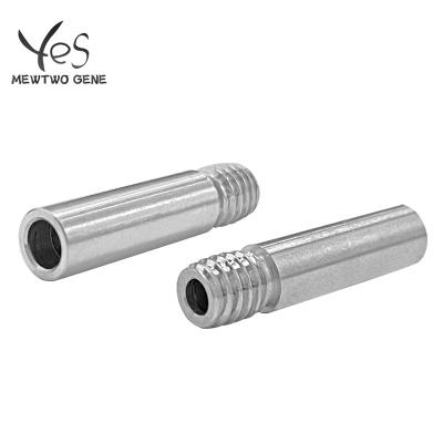 China 3D Printer Components 25mm*M6 3D Printer Heat End Nozzle Neck Metal Stainless Steel Hot Feed Tube For 1.75mm Filament for sale