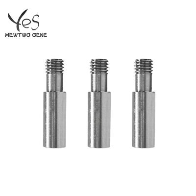 China 3D Printer Parts 27mm*M6 3D Printer Components Heat End CR10 Ender3 Metal Stainless Steel Hot Nozzle Neck For 1.75mm Filament for sale