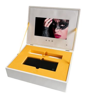 China Europe Customized Luxury Video Brochure Gift Box For Advertising With Magnetic Lid for sale