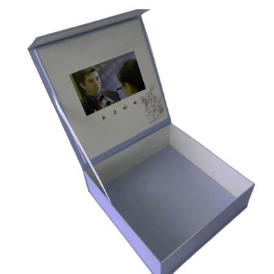 China Europe Customized Hardcover 7 Inch Digital LCD Screen Video Gift Box for sale