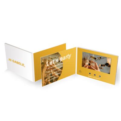 China Europe 2.4inch HD Screen Video Brochure Business Card For Greeting for sale