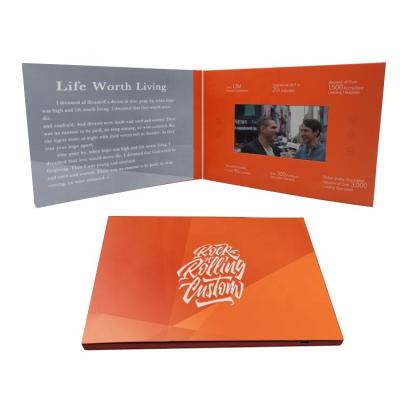 China Europe hot sales unique lcd 4.3 inch lcd visual gift brochure for invitation for sale