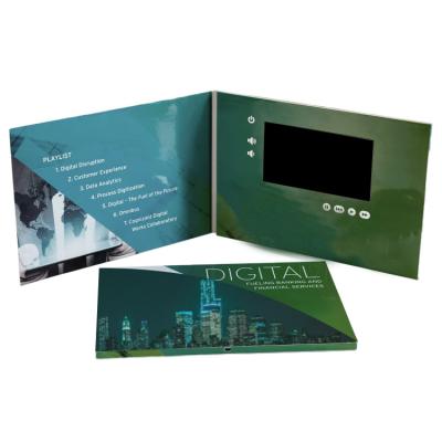 China Digital Europe Multi-Size Thank You Postcard Christmas Card With LCD for sale