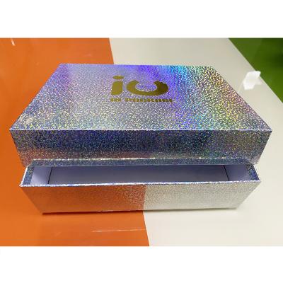 China Recyclable Glossy Color Rigid Box , Custom Hologram Paper Package Packaging Box With Logo Printing for sale